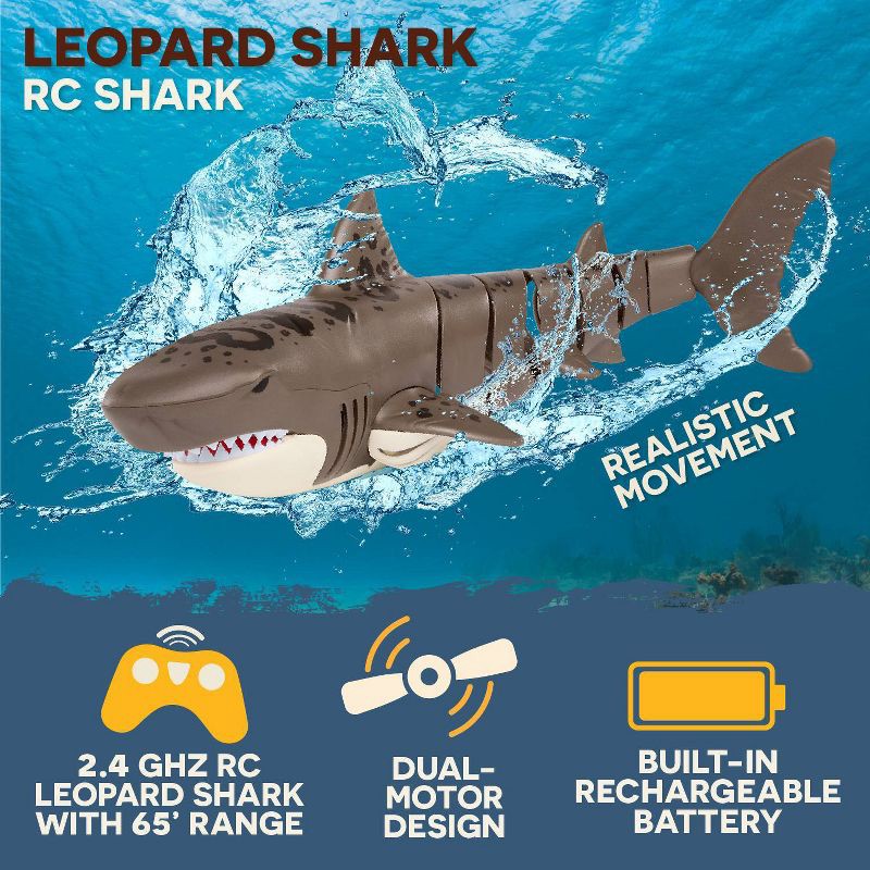 slide 8 of 10, TERRA by Battat Remote Control Leopord Shark, 1 ct