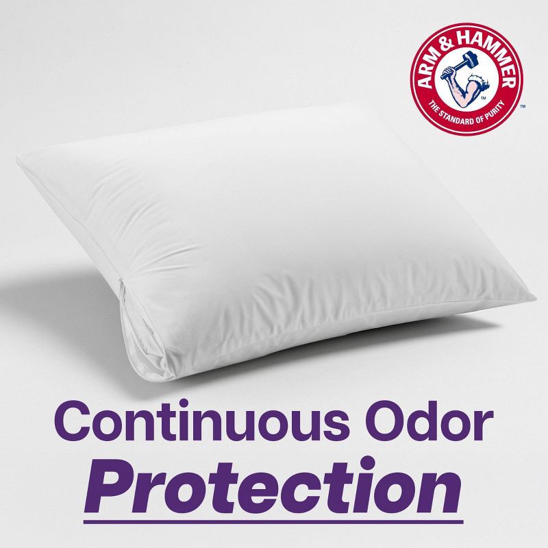 slide 3 of 9, Arm & Hammer 2pk Easy Care Pillow Protector, 2 ct