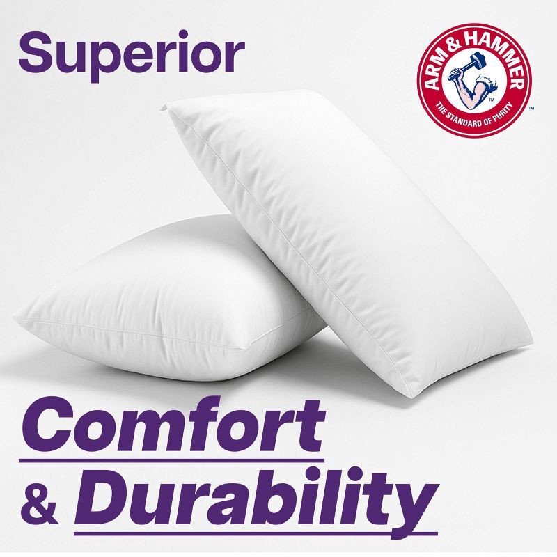 slide 9 of 9, Arm & Hammer 2pk Easy Care Pillow Protector, 2 ct