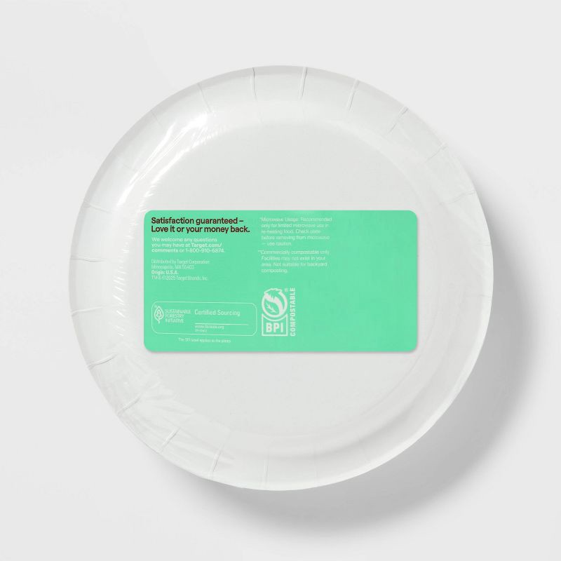 slide 3 of 3, Holiday Disposable Plates - Holly - 7" - 40ct - up&up™, 40 ct
