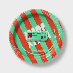 Holiday Disposable Plates - Holly Jolly - 7" - 40ct - up&up™