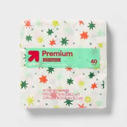 Holiday Disposable Napkins - Brights - 40ct - up&up™