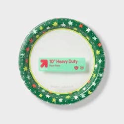 Holiday Disposable Plates - Quilted Star - 10" - 24ct - up&up™
