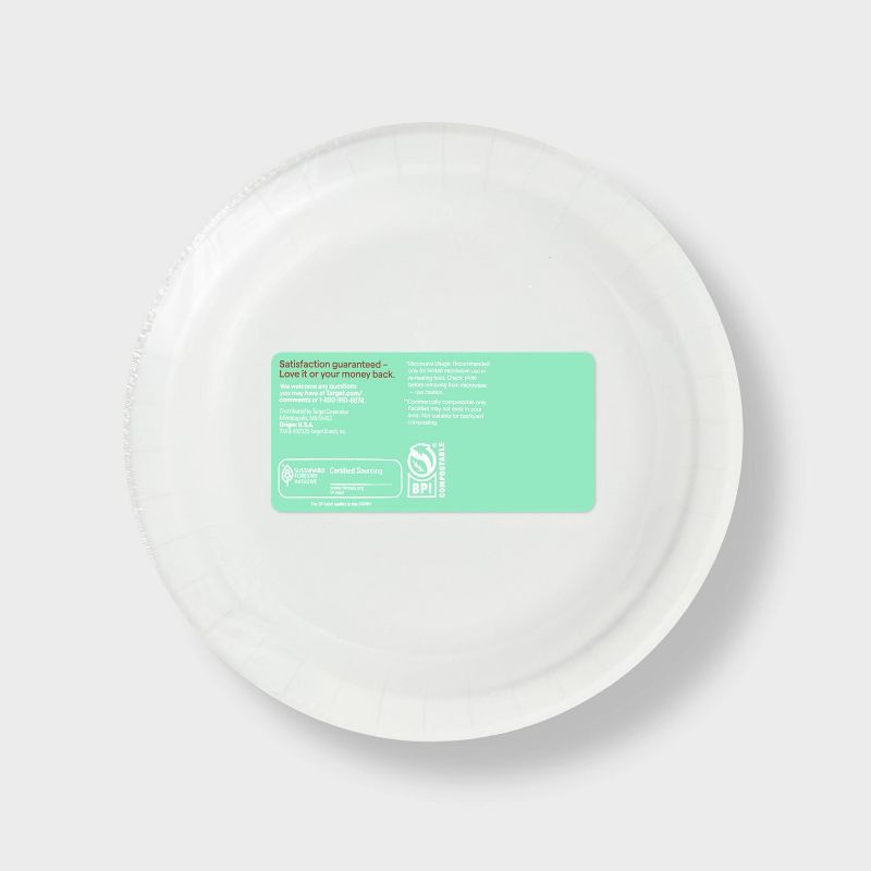 slide 3 of 3, Holiday Disposable Plates - Holly - 8.5" - 38ct - up&up™, 38 ct