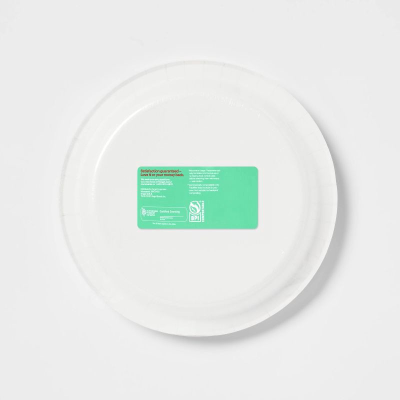 slide 3 of 3, Holiday Disposable Plates - Brights Stripe - 10" - 24ct - up&up™, 24 ct