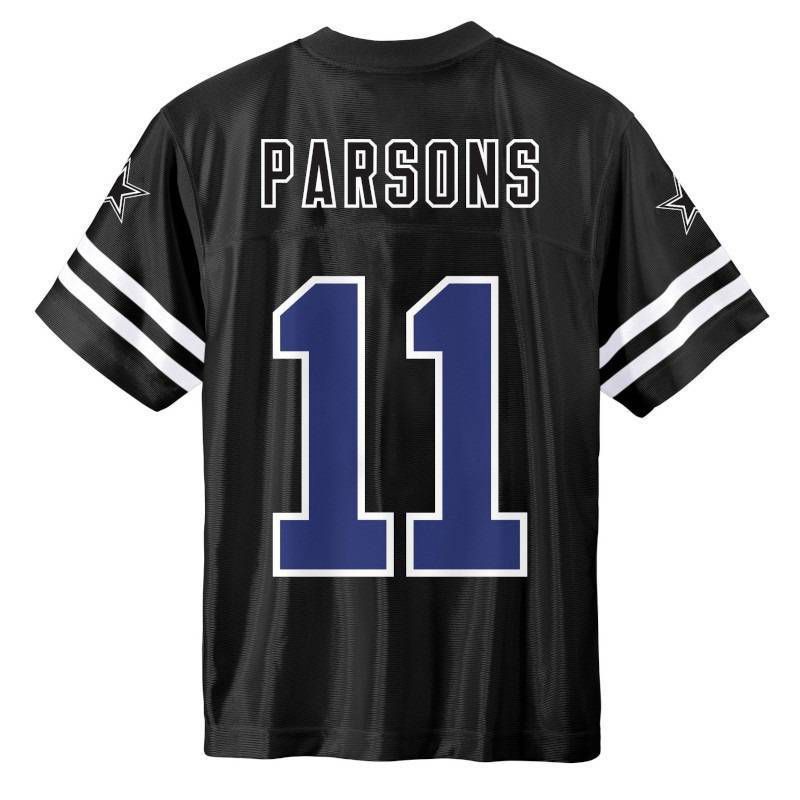 slide 3 of 3, NFL Dallas Cowboy Micah Parsons Boys' Black Short Sleeve Jersey - M, 1 ct