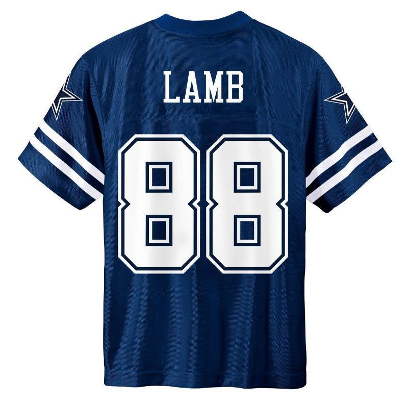 slide 3 of 3, NFL Dallas Cowboy CeeDee Lamb Boys' Short Sleeve Jersey - L, 1 ct