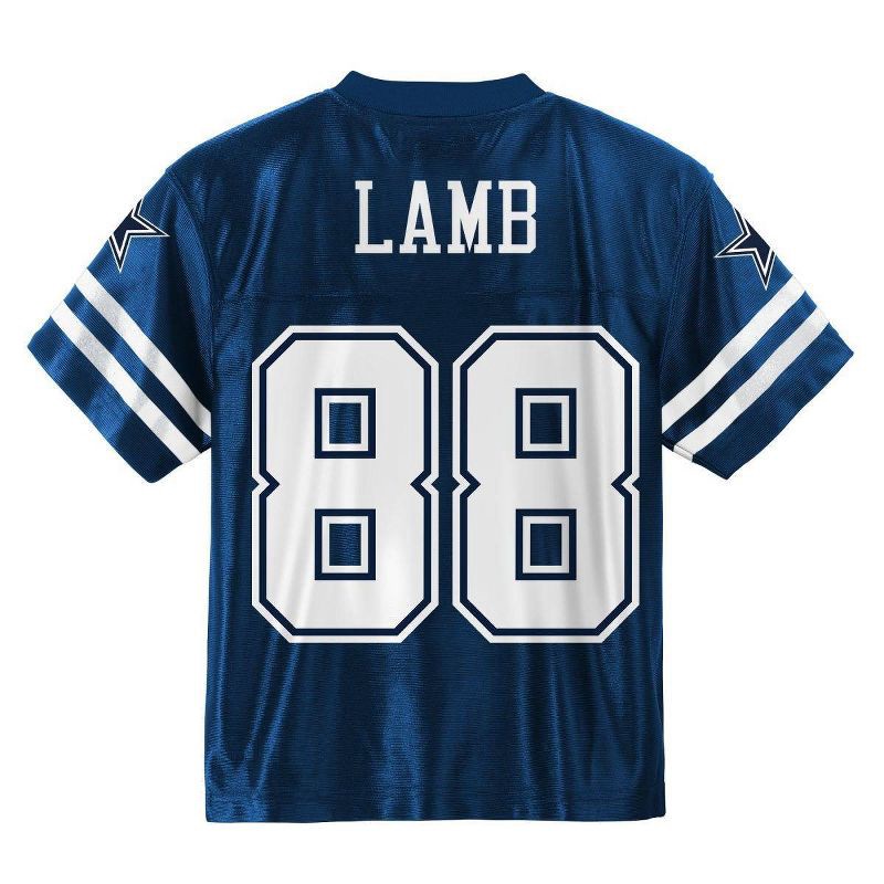 slide 3 of 3, NFL Dallas Cowboy CeeDee Lamb Boys' Short Sleeve Toddler Jersey - 2T, 1 ct