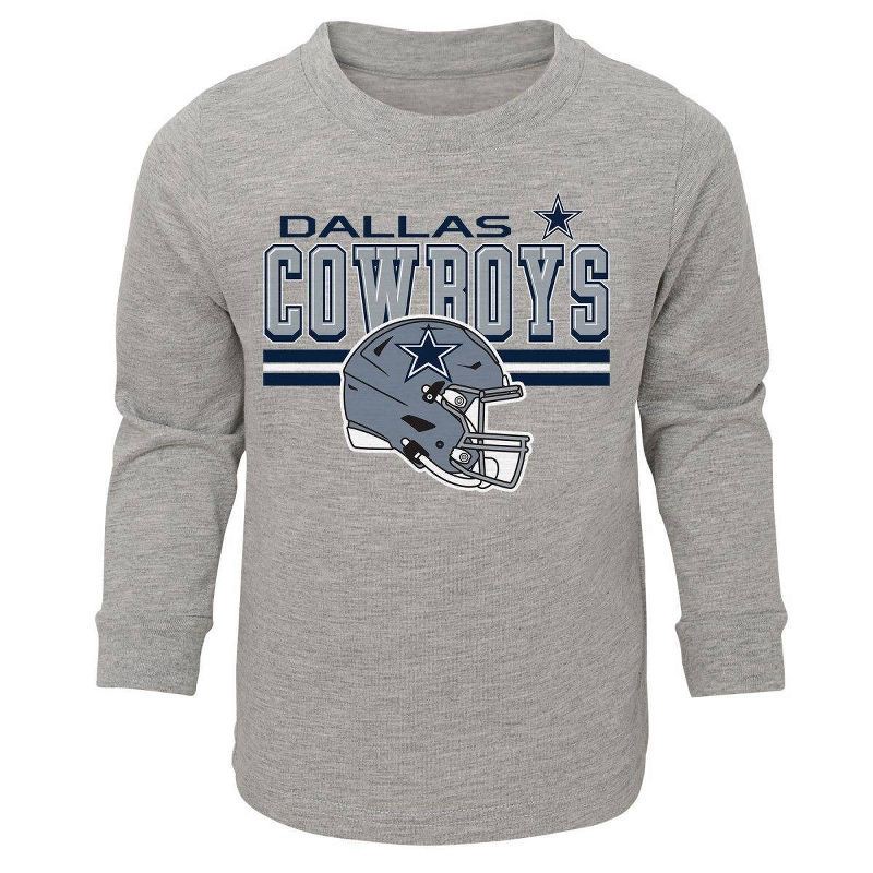 slide 2 of 3, NFL Dallas Cowboy Toddler Boys' 2pk Pant and Long Sleeve T-Shirt Set - 4T, 2 ct