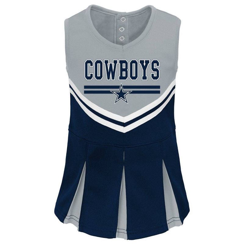 slide 1 of 1, NFL Dallas Cowboy Toddler Girls' Cheer Set - 4T, 1 ct
