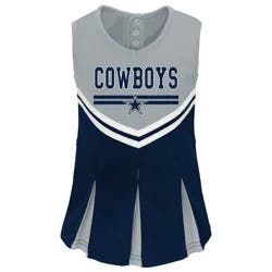 NFL Dallas Cowboy Toddler Girls' Cheer Set - 4T
