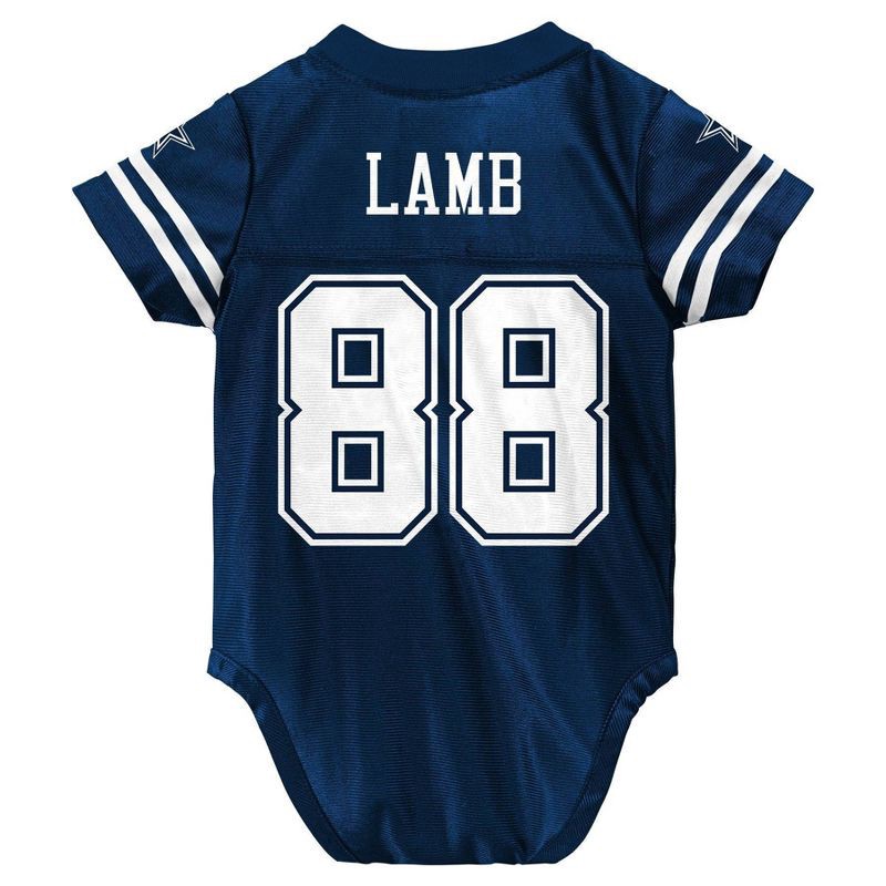 slide 2 of 3, NFL Dallas Cowboy CeeDee Lamb Boys' Jersey Bodysuit - 6-9M, 1 ct