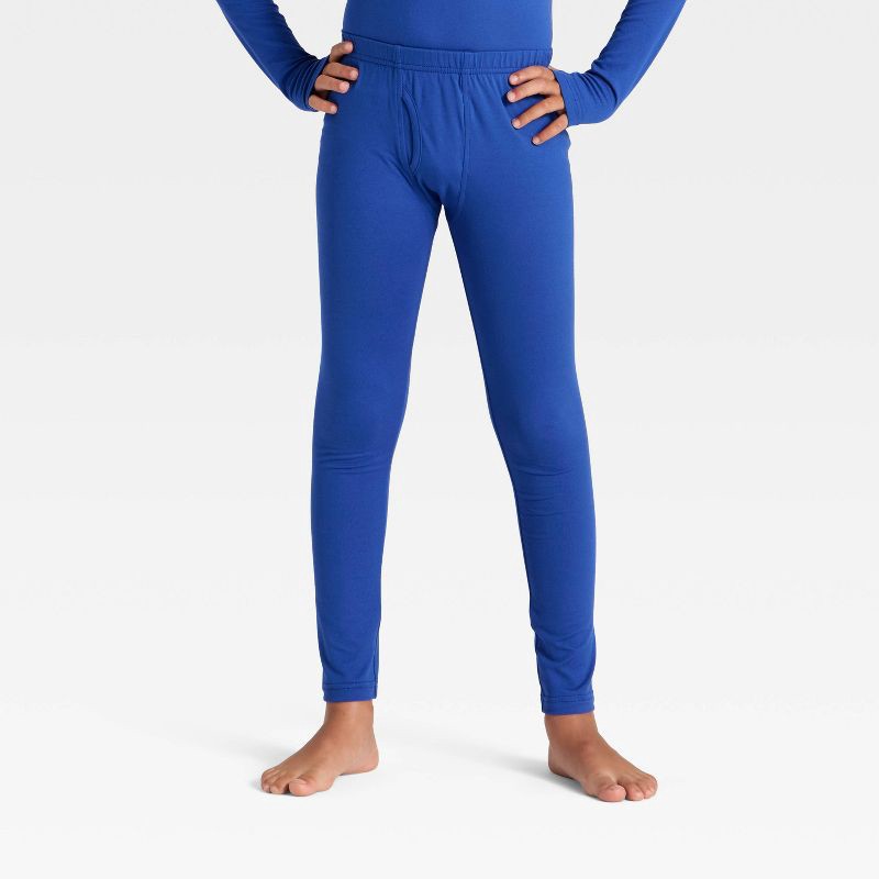 slide 4 of 4, Warm Essentials by Cuddl Duds Boys' Spider-Man Thermal Underwear Set - Blue L, 1 ct