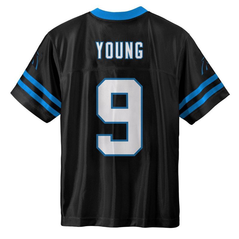 slide 3 of 3, NFL Carolina Panthers Boys' Short Sleeve Jersey - XL, 1 ct