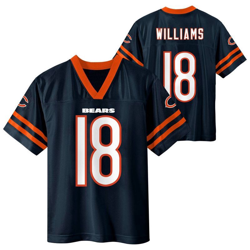 slide 1 of 3, NFL Chicago Bears Caleb Williams Boys' Short Sleeve Jersey - L, 1 ct