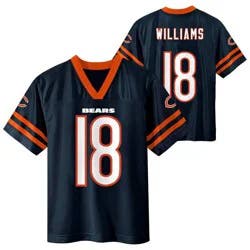NFL Chicago Bears Caleb Williams Boys' Short Sleeve Jersey - L