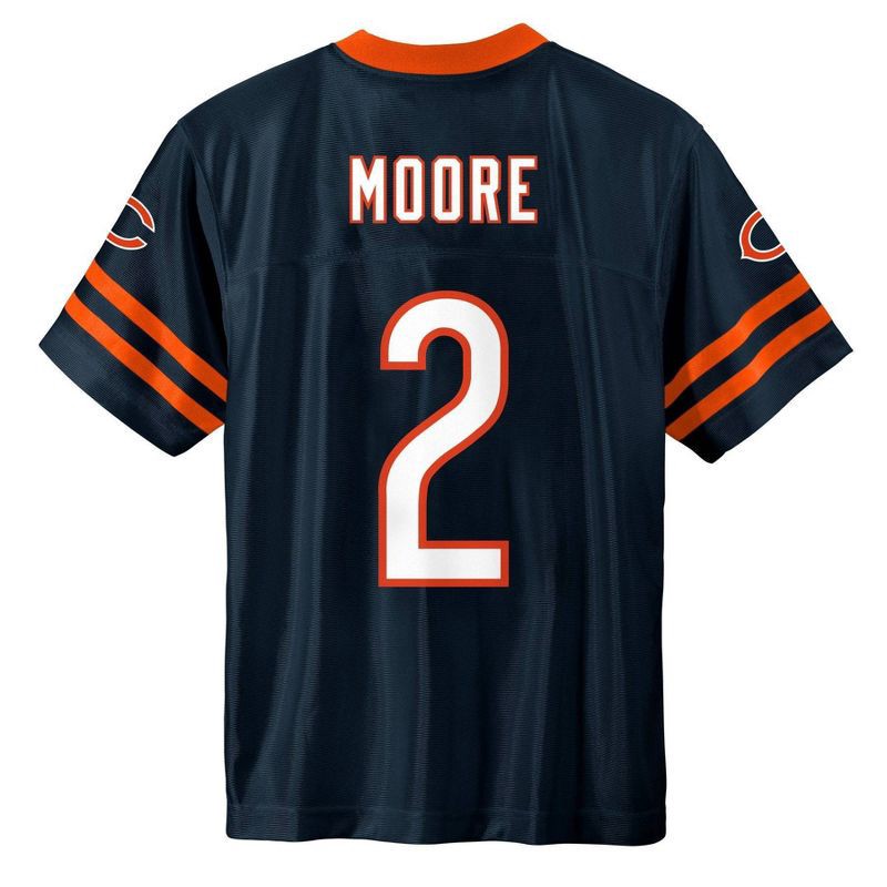 slide 3 of 3, NFL Chicago Bears DJ Moore Boys' Short Sleeve Jersey - XL, 1 ct
