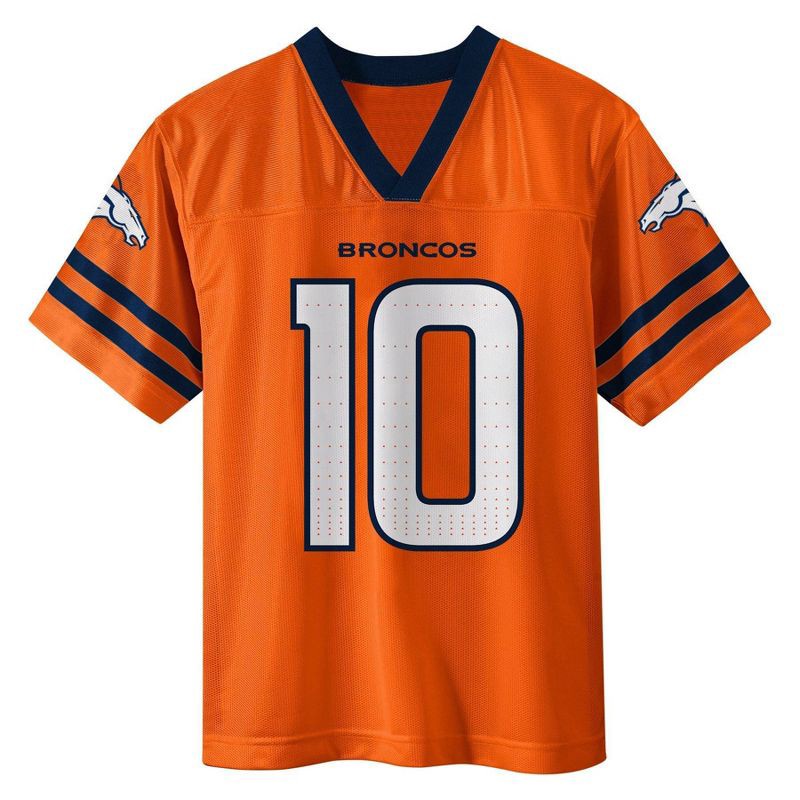 slide 2 of 3, NFL Denver Broncos Bo Nix Boys' Short Sleeve Jersey - XL, 1 ct