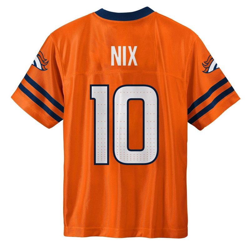 slide 3 of 3, NFL Denver Broncos Bo Nix Boys' Short Sleeve Jersey - XL, 1 ct