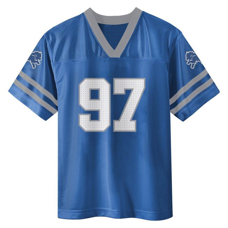 slide 2 of 3, NFL Detroit Lions Aidan Hutchinson Boys' Short Sleeve Jersey - XS, 1 ct