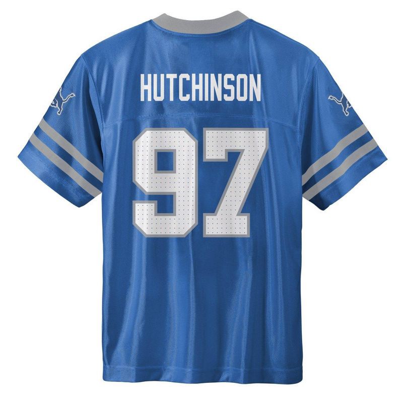slide 3 of 3, NFL Detroit Lions Aidan Hutchinson Boys' Short Sleeve Jersey - XS, 1 ct