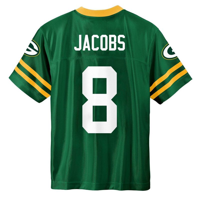 slide 3 of 3, NFL Green Bay Packers Josh Jacobs Boys' Short Sleeve Jersey - XS, 1 ct