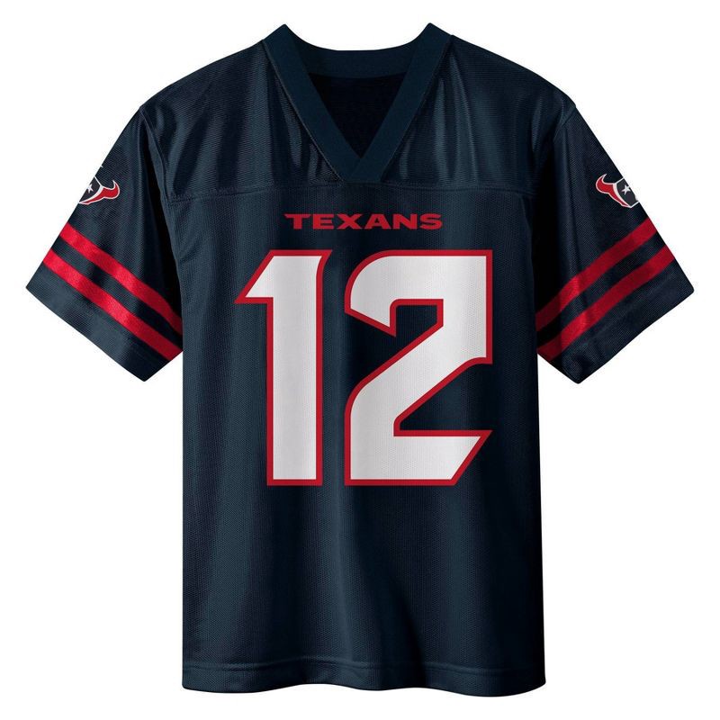 slide 2 of 3, NFL Houston Texans Nico Collins Boys' Short Sleeve Jersey - XL, 1 ct