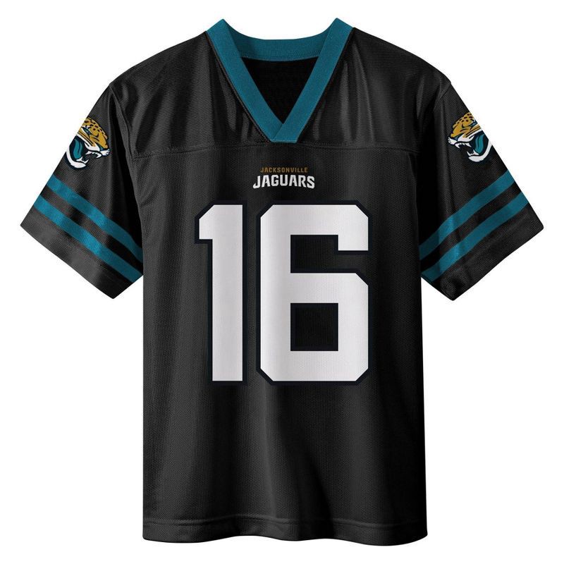 slide 2 of 3, NFL Jacksonville Jaguars Trevor Lawrence Boys' Short Sleeve Jersey - L, 1 ct