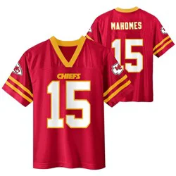NFL Kansas City Chiefs Patrick Mahomes Boys' Short Sleeve Jersey - M