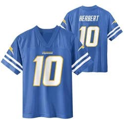 NFL Los Angeles Chargers Justin Herbert Boys' Short Sleeve Jersey - L