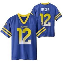 NFL Los Angeles Rams Puka Nacua Boys' Short Sleeve Jersey - S