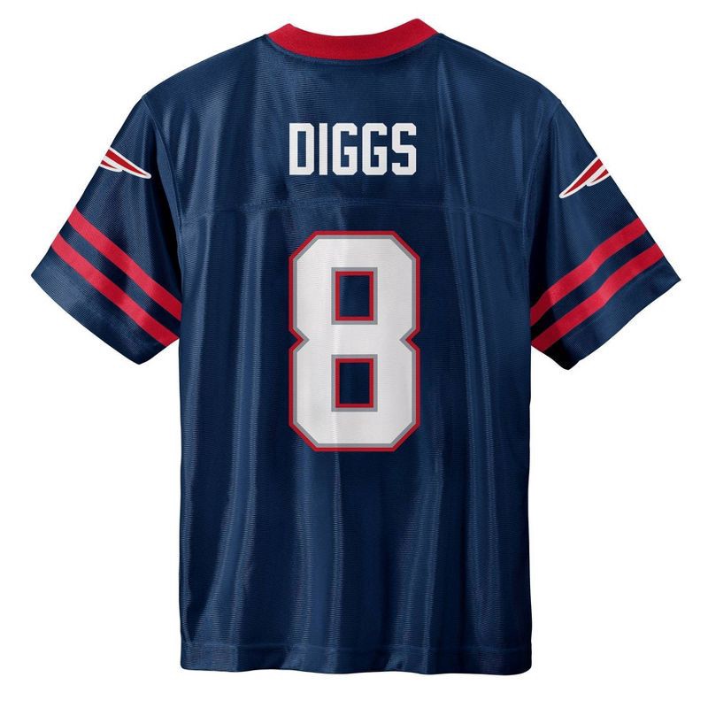 slide 3 of 3, NFL New England Patriots Boys' Short Sleeve Jersey - L, 1 ct
