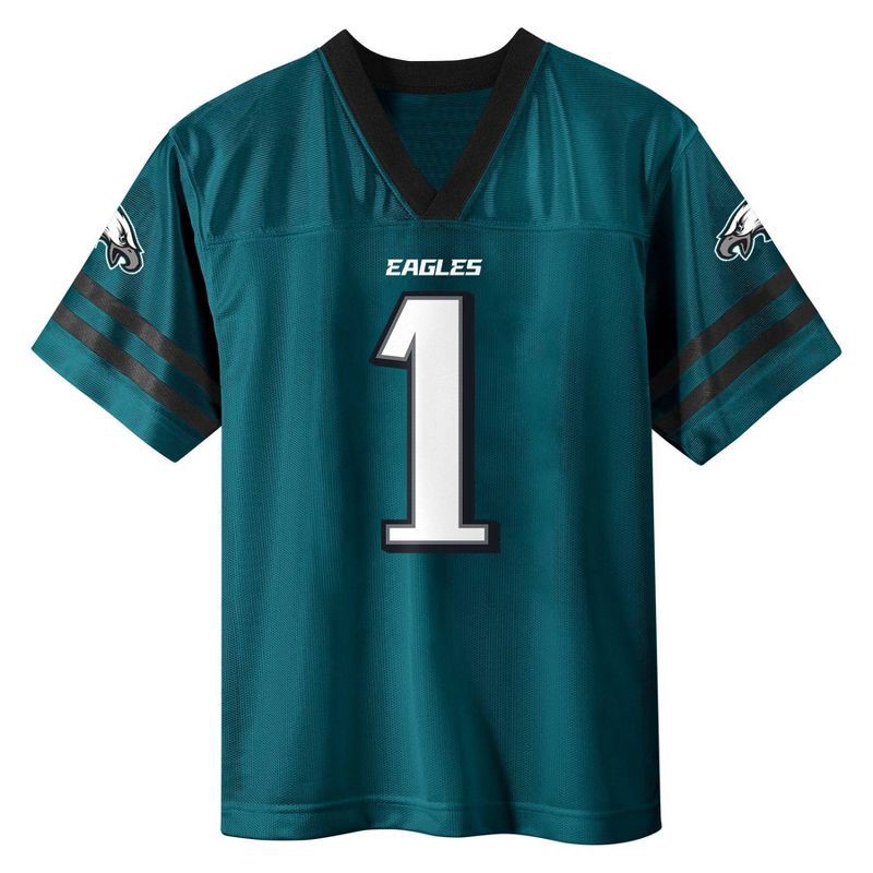 slide 2 of 3, NFL Philadelphia Eagles Jalen Hurts Boys' Short Sleeve Jersey - S, 1 ct