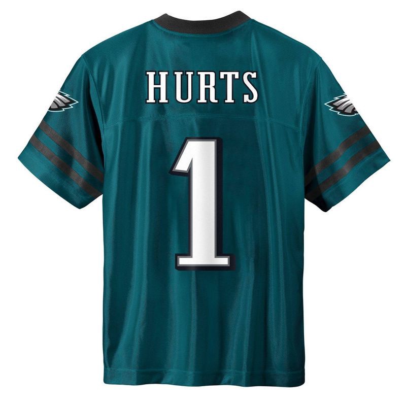 slide 3 of 3, NFL Philadelphia Eagles Jalen Hurts Boys' Short Sleeve Jersey - S, 1 ct