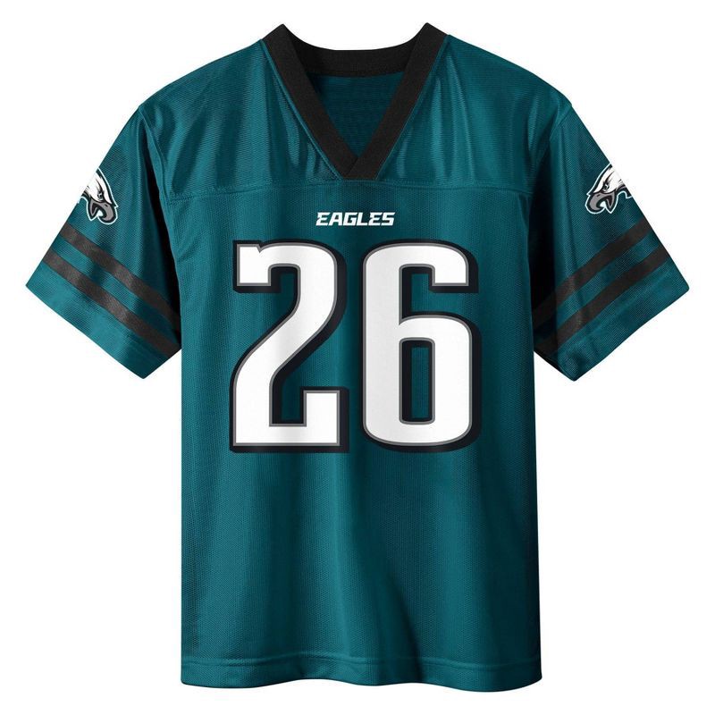 slide 2 of 3, NFL Philadelphia Eagles Saquon Barkley Boys' Short Sleeve Jersey - XS, 1 ct