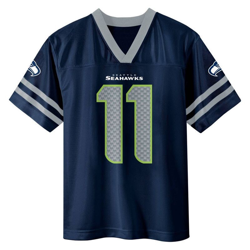 slide 2 of 3, NFL Seattle Seahawks Smith-Njigba Boys Short Sleeve Jersey - M, 1 ct