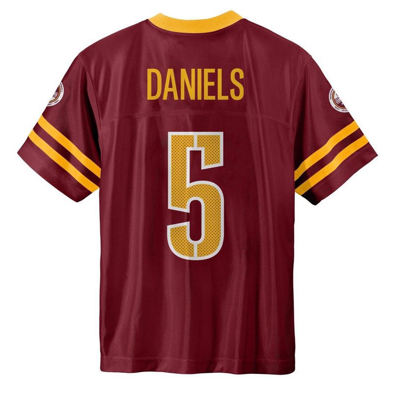 slide 3 of 3, NFL Washington Commanders Jayden Daniels Boys' Short Sleeve Jersey - XL, 1 ct