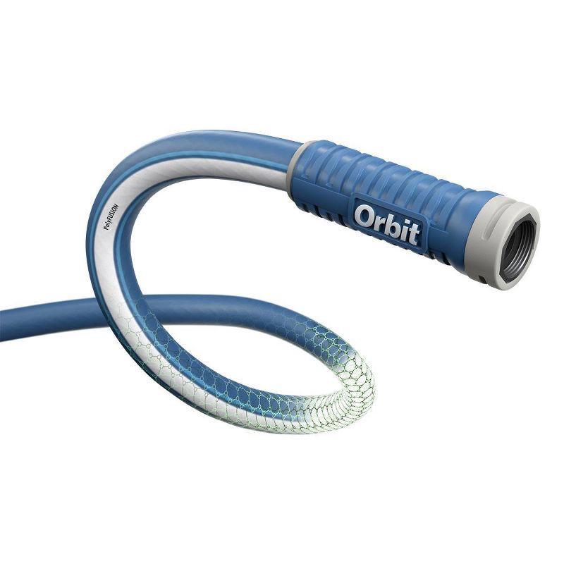 slide 3 of 3, Orbit 50' Polyfusion Standard Hose Gray/Blue, 1 ct