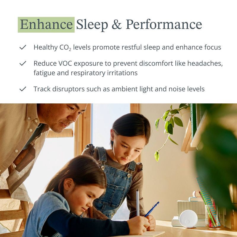 slide 4 of 11, Airthings Wave Enhance Indoor Air Quality Monitor, 1 ct