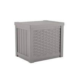 Suncast 22gal Storage Deck Box with Seat Light Gray