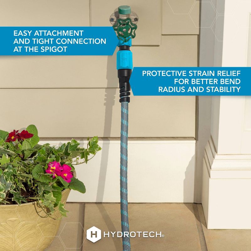 slide 4 of 5, HydroTech 25' Expandable Burst Proof Hose Blue, 1 ct