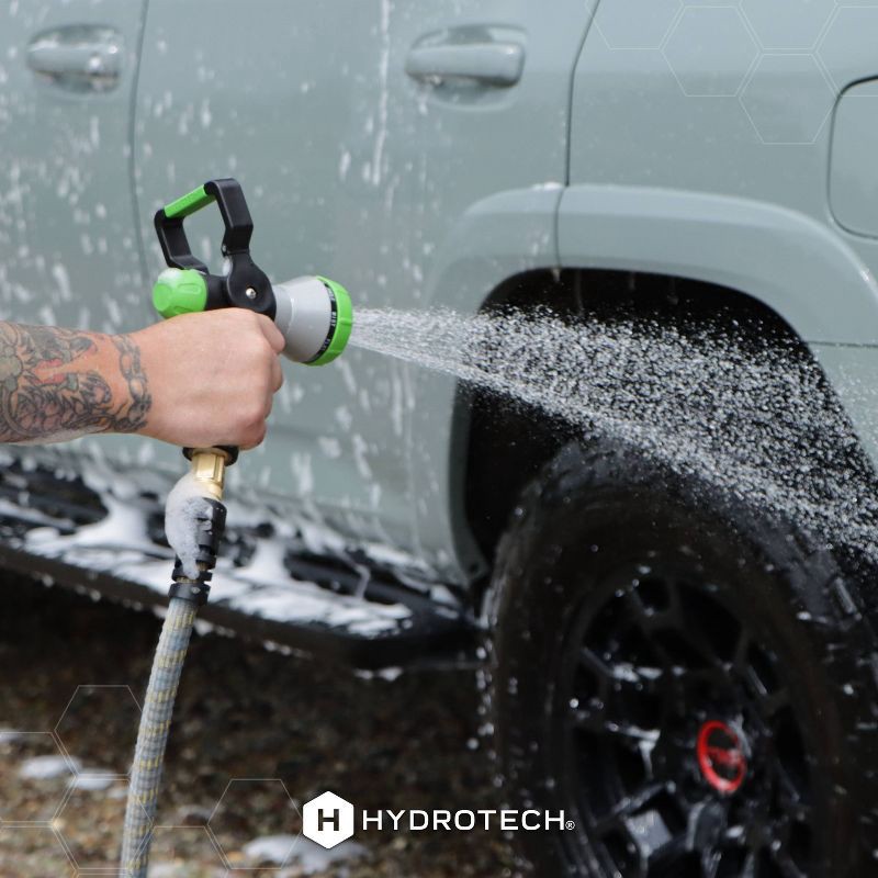 slide 3 of 9, HydroTech 100ft Expandable Burst Proof Hose Yellow, 100 ft