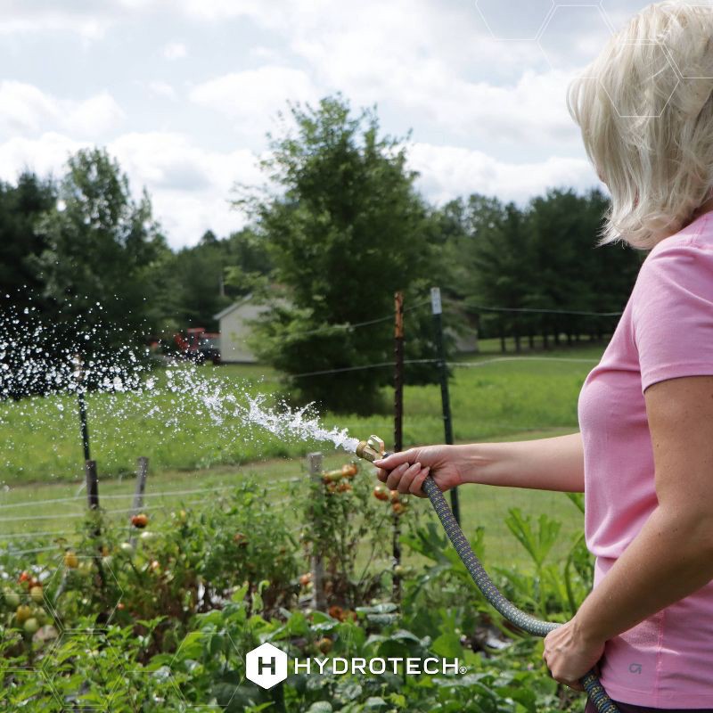 slide 6 of 9, HydroTech 100ft Expandable Burst Proof Hose Yellow, 100 ft