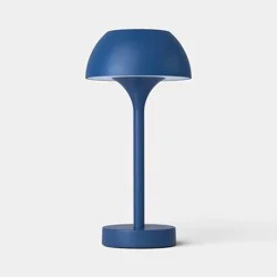 Battery/Solar LED Outdoor Touch Accent Table Lamp Blue - Threshold™