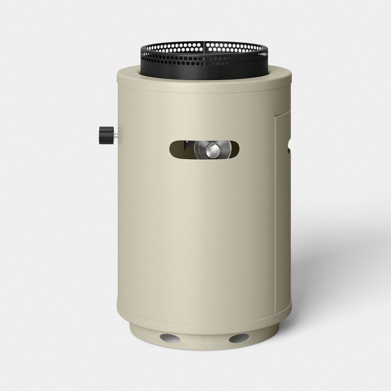 slide 1 of 4, 1lb Round LP Column Tabletop Fireplaces Tan - Room Essentials™, 1 lb