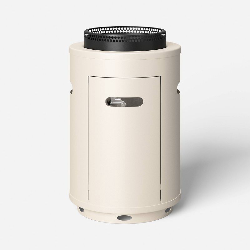 slide 3 of 4, 1lb Round LP Column Tabletop Fireplaces Ivory - Room Essentials™, 1 lb