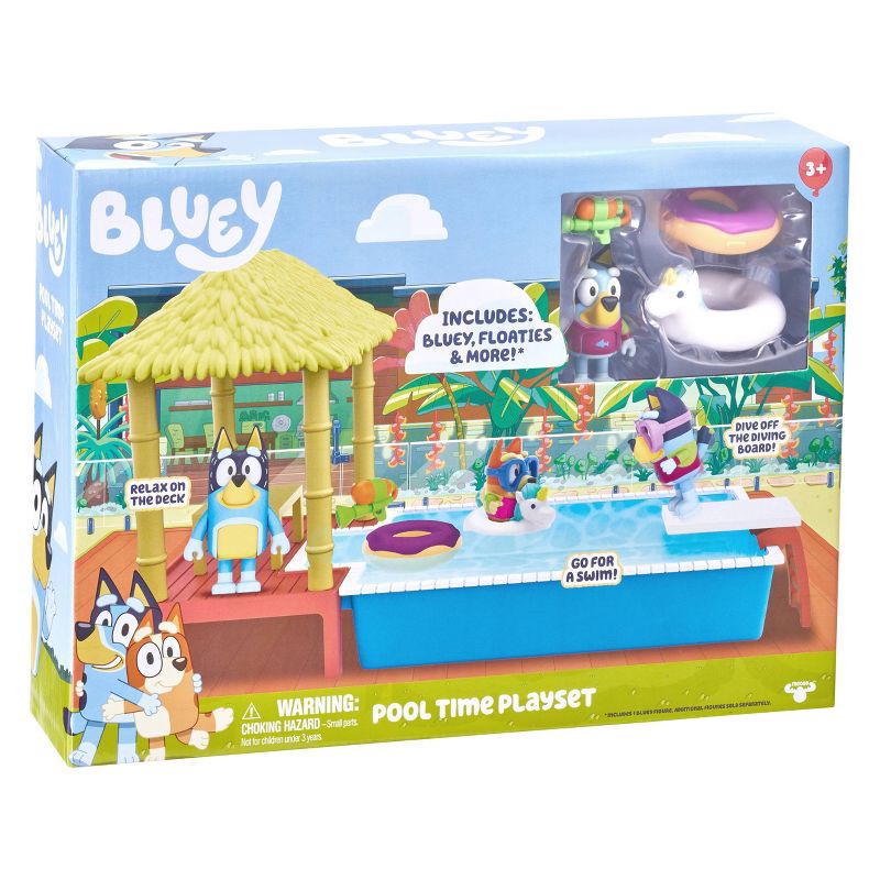 slide 5 of 11, Bluey Pool Time Playset, 1 ct