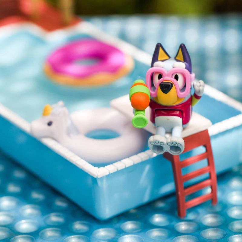 slide 8 of 11, Bluey Pool Time Playset, 1 ct
