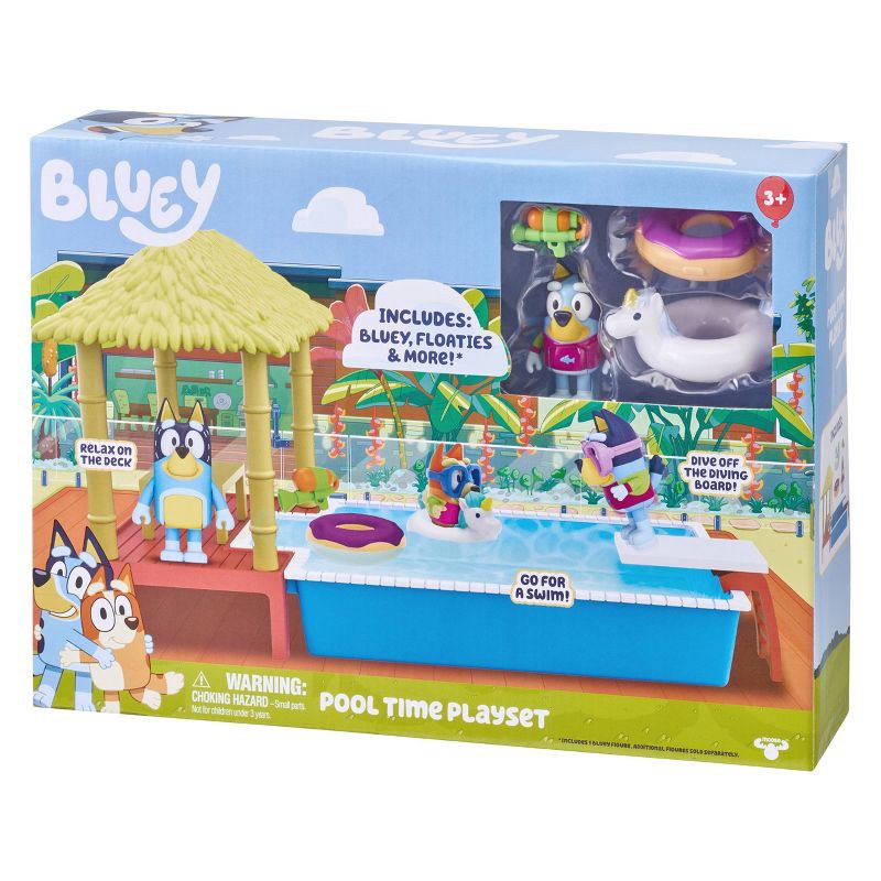 slide 11 of 11, Bluey Pool Time Playset, 1 ct