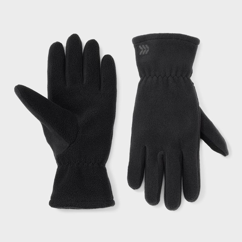 slide 1 of 3, Fleece Glove - All In Motion™ Black L/XL One Size Fits Most, 1 ct